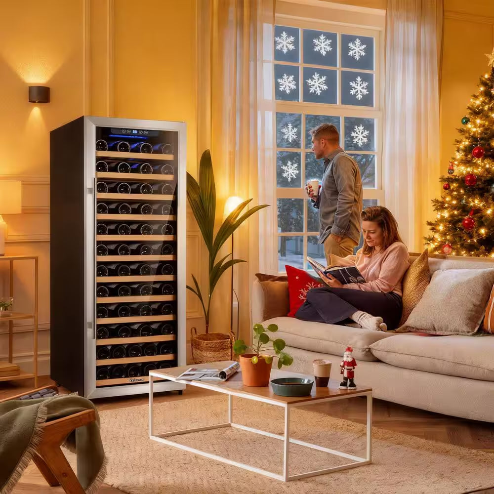 80 Bottle Single Zone Freestanding Compressor Wine Cooler