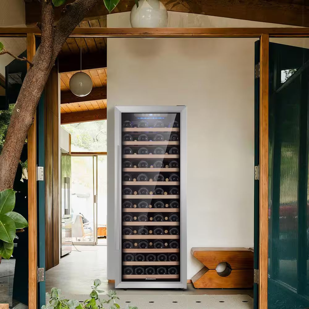 80 Bottle Single Zone Freestanding Compressor Wine Cooler