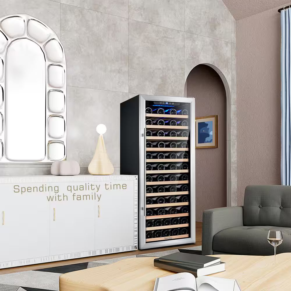80 Bottle Single Zone Freestanding Compressor Wine Cooler